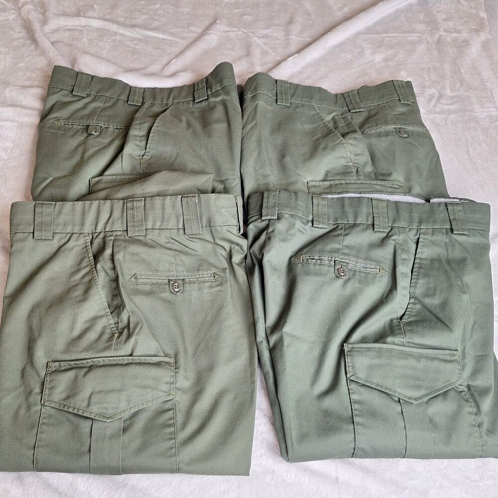 (4) Blauer Streetgear Tactical Pants 8810 Olive Police Utility Tactical 36Reg